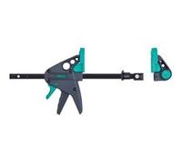 wolfcraft Valet de Serrage et Serre-Joint à une Main PRO 65-150-W | Compatible avec tables à trous de 20 mm, force de 90 kg, mors caoutchoutés, fabrication européenne. 3036000