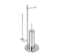 Valet WC design Neo - H. 73 cm - Argent