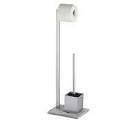 Wenko Porte-papier toilette Granite - en inox design gris - 20604100