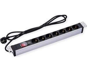 Valeur VALEUR 19.99.1633 rallonge électrique 1,8 m 7 prise(s) de courant alternatif Intérieur Noir