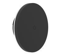 EGLO Valgiano Applique Murale LED avec Support magnétique, Spot Mural sans Fil Tactile à intensité Variable, Rechargeable par USB, Rond, Plastique Noir, Blanc Chaud - Blanc Froid, IP44, Ø 15 cm