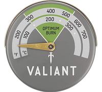 Valiant FIR116 Thermomètre magnétique - Vert/gris | Thermometre Magnetique Pour Poele A Bois Et Cheminee, Diametre 63 mm, Couleur Vert Gris, Modele Fir116