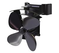 Valiant Ventilateur de poêle à chaleur magnétique Remora (FIR350), noir, 200 mm