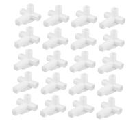 VALICLUD 1 Ensemble Connecteur D’Armoire à 4 Voies en Plastique Blanc | Adaptateur 16mm, Stabilité et Installation Simple, Compatible Organisateurs Maison et Rayonnages à Chaussures