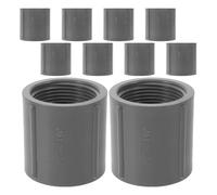 VALICLUD 10 Pièces Adaptateur de Tuyau Double Femelle 40mm | Connexion Verticale, Étanchéité Fiable, Raccord Rapide, Usage Arrosage, Piscine, Rallonge de Tube