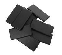 VALICLUD 10 Pièces Cache de Profilé Bords Chanfreinés Lisses en Aluminium 30x60mm en Plastique Noir Installation Affleurante, Protège les Blessures et Résiste la Déformation pour Usine