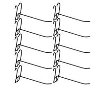 VALICLUD 10 Pièces Crochets en Fer Blanc, Présentoir Mural Polyvalent | Installation Facile, à Suspendre Murale Élégante pour Bijoux, Outils, Chaussettes et Cordons, Bureau ou Atelier