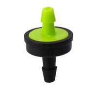 VALICLUD 100 Pièces Goutteur Stabilisateur de Débit, Goutteur D'irrigation en Ligne en Plastique Noir, Débit 30 L/h, Pression 0,5-2kg, pour Systèmes D'irrigation de Jardin et Pots de