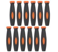 VALICLUD 12 Pièces Poignée de Lime Noir en Caoutchouc Ergonomique | Diamètre 5,5mm, Installation Simple, Prise Confortable et Contrôle Accru, Résistance aux Chocs