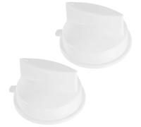 VALICLUD 2 Boutons de Minuterie pour Micro-ondes en Plastique Blanc, Bouton Micro-ondes de Remplacement, Pièce Accessoire pour Four à Micro-ondes, Facile à Remplacer, pour Maintenir