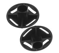 VALICLUD 2 Pièces Capuchon de Toit Noir, Plastique Tonnelle Hexagonale | Structure de Capuchon, Raccord pour Toit Rond Courbé, Installation Facile, Usage Patio et Jardin