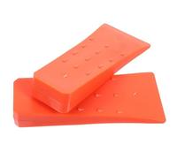 VALICLUD 2 Pièces Coin D'abattage en Plastique Orange 20cm Léger et Sûr pour Outil de Coupe du Bois et Bûcheronnage en Jardin