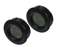 VALICLUD 2 Pièces Thermomètre Entrepôt Bureau Température Affichage et Précis pour Hygromètre Numérique Portable Abs Noir L'humidité Intérieure