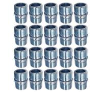 VALICLUD 20 Pièces Connecteur de Tige Filetée à Double Extrémité | Structure à Double Fente Anti-desserrage, Acier à Emboutissage à Froid, pour Rayonnages et Zones de Vente