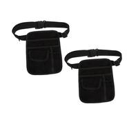 VALICLUD 2pièces Tablier de Serveuse avec Compartiments pour Restaurant Hôtel et Bar Sac Banane pour Serveur avec Ceinture Ajustable