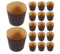 VALICLUD 30 Caissettes à Cupcakes et Muffins en Papier Résistant à Haute Température, Moules à Panettone Italiens pour Cuisson Maison, Pack de 30 Pièces Antiadhésives