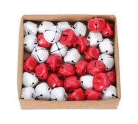 VALICLUD 36 Pièces Cloches pour Fournitures Artisanales, Clochette Grelot en Fer Rouge, Accessoires de Bricolage et Décoration DIY pour Garçon et Filles, Noël, Lot de Cloches Décoratives