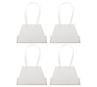 VALICLUD 4pcs Paquet à Bouquet de Fleurs en Papier avec Double Poignées, Résistants à L'usure et Pliables, pour Emballage Présent la Maison Bureau