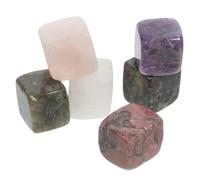 VALICLUD 6 Pièces Pierres à Whisky en Quartz, Cubes Glaçons Réutilisables | Usage Maison et Hôtel, Six Couleurs Assorties, Coffret Présent Féminin, Pierre Délicate, Simple