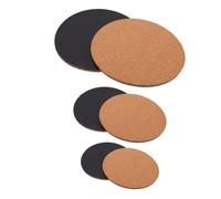 VALICLUD 6 Pièces Tapis Rond en Liège pour Pots de Plantes, Marron | Protection des Surfaces, Adhérence Fiable, Usage Jardin et Terrasse, Adapté aux Meubles et Casseroles