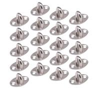 VALICLUD Acier Inoxydable Crochet Fixe Épais 20 Pièces de Type U | Argenté, Simple et Généreux, Résistant aux Hautes Températures, Rangement Pratique pour Garage et Bateau