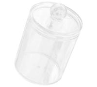 VALICLUD Boîte Ronde de Stockage pour Transparent, Contenant Hermétique pour Accessoires de Salle de Bain, Protection la Poussière et Rangement Polyvalent