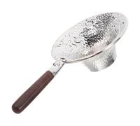 VALICLUD Boule à Thé en Alliage d'étain Argentée, Tamis à Matcha Artistique en Forme de Poisson Koi, Facile à Nettoyer, pour Thé en Vrac lors du Service Traditionnel