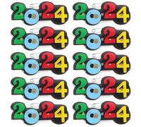VALICLUD Broches Lumineuses pour Fête Nouvel An Ensemble de 25 en Plastique 2024 Épingles Décoratives Portables pour Remise de Diplôme