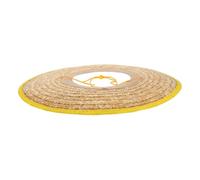 VALICLUD Casque de Chantier en Paille Large Bord pour Protection Solaire Légère, Respirante, pour Travailleurs du Jardin Bâtiment Couleur Aléatoire