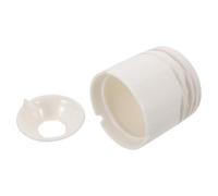 VALICLUD Cendrier Rond en Céramique Blanc avec Couvercle Coupe-Vent, Design Élégant et Anti-Odeur pour Patio et Table de Bureau