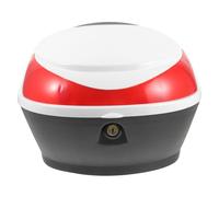 VALICLUD Coffre Arrière Moto Boîte à Outils Petite Taille Blanche Verrouillage Étui Rangement Casque Vélo Stockage Accessoires pour Usage Quotidien