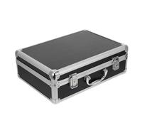 VALICLUD Coffret à Outils Noir en Alliage Aluminium Serrure à Code | Ouverture Fluide, Poignée Pratique, Rangement Organisé pour Carte Son, Fournitures de Premiers Secours, Bureau ou Hôpital