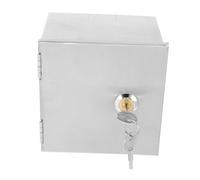 VALICLUD Coffret Électrique Extérieur, Boîte Métallique pour Prise Électrique Sécurisée, Acier Inoxydable, Étanche, avec Cadenas, pour Borne de Recharge