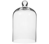 VALICLUD Couvercle en Verre Transparent Dôme pour Décoration Romantique Base en Verre, pour Affichage de Figurines Décoratives et Emballage Présent