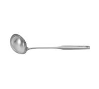VALICLUD Cuillère à Soupe Profonde en Acier Inoxydable Manche Long de 34cm, Design Ergonomique pour Service Précis Cuisine et Buffet à Domicile
