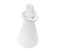VALICLUD Diffuseur D'huiles Essentielles en Céramique Blanc Brillant 70 Ml - Mini Flacon Compte-gouttes Vintage pour Cosmétiques de Spa, Pot de Voyage Pratique et Récipient Anti-fuite