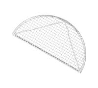 VALICLUD Égouttoir à Huile Support de Barbecue en Acier Inoxydable Semi-Circulaire Facile à Nettoyer Grand Volume pour Cuisson et Rôtissage