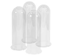 VALICLUD Ensemble de 4 Tubes en Verre pour Propagation de Plantes, 11 CM, Usage Jardin ou Balcon, Supporte Culture Hydroponique