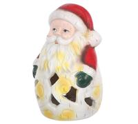 VALICLUD Figurine du Père Noël en Résine avec Lumière LED pour Noël | Décor Creux, Pièce de Collection Festive, pour Table ou Manteau, Usage Intérieur Saisonnier