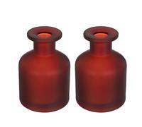 VALICLUD Flacon Diffuseur en Verre Cylindrique Robuste et Anti-Fuite Élégant et Moderne de 130ml 2 Pièces pour Projets DIY et Parfum D’Ambiance en Voiture