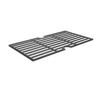 VALICLUD Grille de Cuisson en Fonte Noire 20x36 Cm pour Barbecue Extérieur | Surface Émaillée, Bord Surélevé, Répartition Uniforme, Drainage D’huile, pour Feu de Camp et Rôtissage