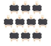 VALICLUD Lot de 10 Mini Tableaux Noirs Encadrés avec Chevalet en Bois, Grand Format, Décor de Bureau Polyvalent, Porte-nom de Table Pratique pour Mariage et Événements, Tableau Mémo