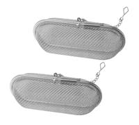 VALICLUD Lot de 2 Infuseurs à Thé en Acier Inoxydable Réutilisables, Filtre Fin Résistant Cuisine et Bureau, pour Thé en Vrac