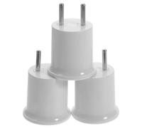 VALICLUD Lot de 3 Adaptateurs Douille E27/e26 en Matériau Haute Conductivité, Compatible Prises Murales Européennes Ac220v, Support pour Ampoules LED et Halogènes, pour Appliques Murales
