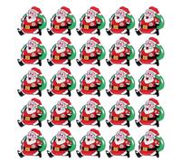 VALICLUD Lot de 50 Broches Lumineuses Festives Clignotantes en Matériau Mixte, Épingles à Badge Cartoon 3 Piles Ag3, pour Fête D'hiver
