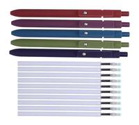 VALICLUD Lot de Stylos à Encre Gel Rétractables Pointe Fine 0,5mm, Design Ergonomique Portable, Taille Compacte 15x1,5x1,2cm, pour Prendre des Notes en Classe