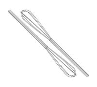 VALICLUD Mini Fouets à Œufs Poignée Ergonomique Lot de 2 en Acier Inoxydable Argenté Portable Cuisine et Pâtisserie en Extérieur