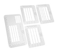 VALICLUD Modèle de Guide D'adressage pour Enveloppes 4pcs en Pp 4 Styles Ergonomiques pour Écriture et Lettrage Main