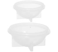 VALICLUD Outil de Nettoyage Multifonction en Silicone Blanc pour Bol et Spatule à Cire, Lot de 2 Pièces, Résistant Nettoyage de Sceaux de Cire