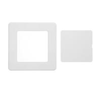 VALICLUD Panneau D'accès Mural Auto-adhésif 17,5 X 17,5 Cm en Plastique Abs Blanc, Plaque de Recouvrement pour Cloison Sèche, Cache-trou Décoratif pour Inspection Plomberie, Usage Salle